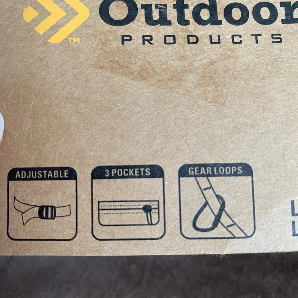 Outdoor Products Essential Waist Pack/Belt Pack Adjustable.3 pockets. Reflective - Picture 5 of 11
